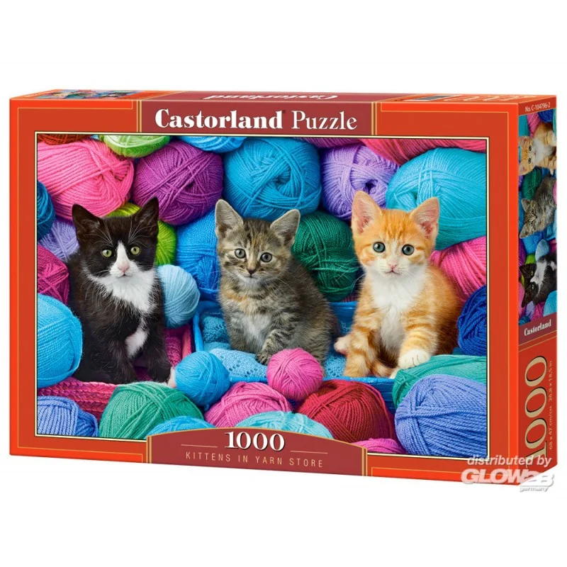 Puzzle Chatons dans un magasin de laine Casse-tête 1000 Teile