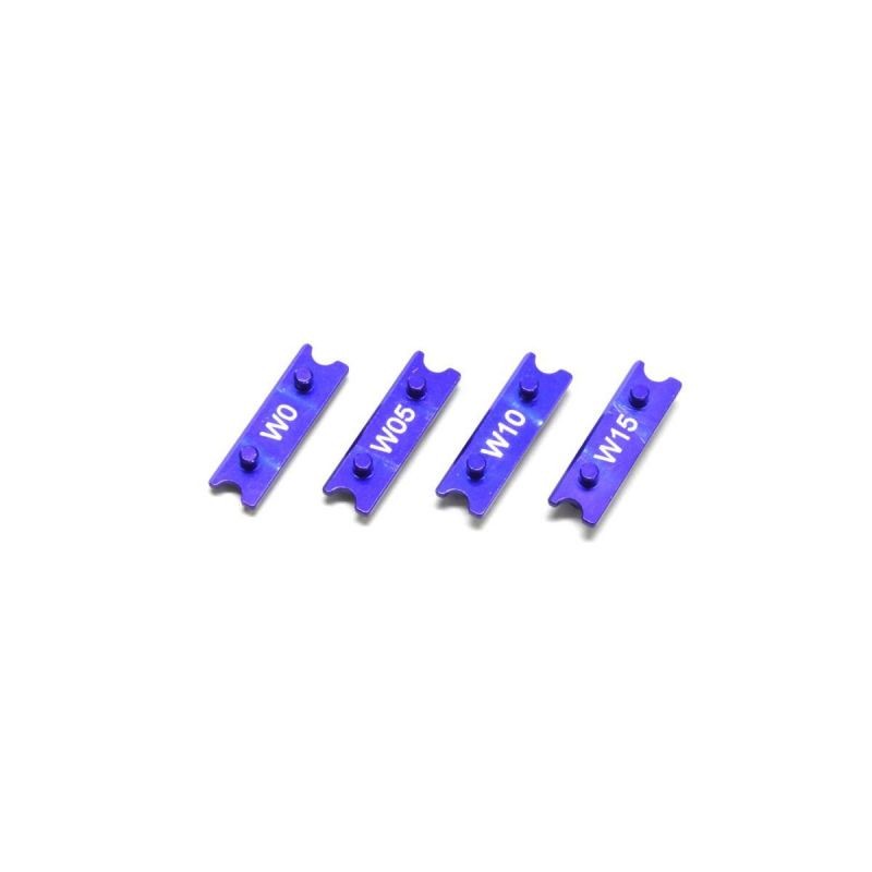 Support de ressorts avant R246 Mini-Z MR03-W (0-0.5-1-1.5mm) Alu