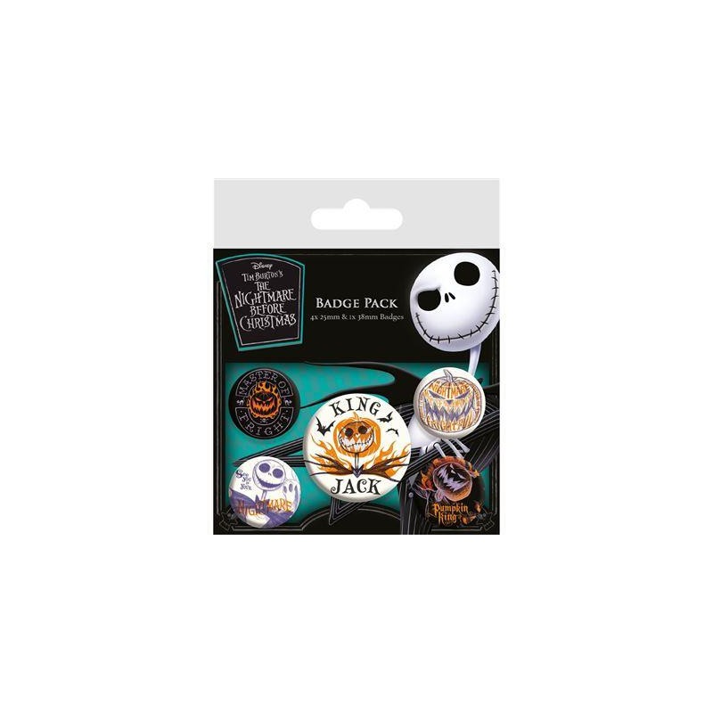 L'ETRANGE NOEL DE MONSIEUR JACK - Ombres Colorées - Pack 5 Badges