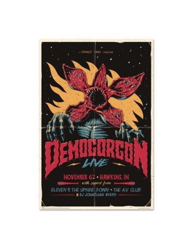 Poster – Stranger Things – Demogorgon Live