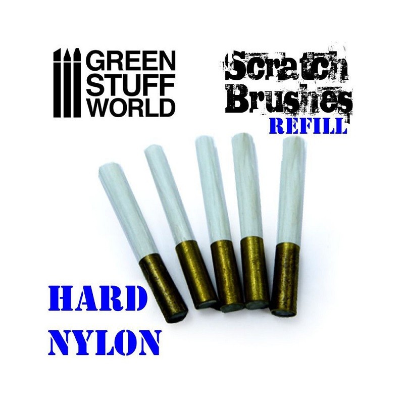 Recharge de brosses à gratte - nylon dur