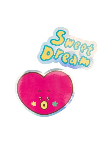 Pack 2 Pegatinas Vinilo Bt21 the Journey Tata – Manga