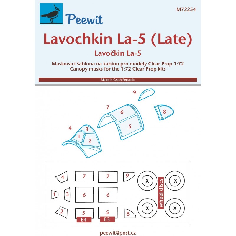 Accessoire Lavochkin La-5/late (conçu pour être utilisé avec les kits Clear Prop Models)