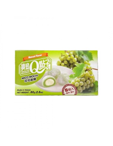 Mini mochi sabor a Uva Verde 24/80g BAODAO – Collection