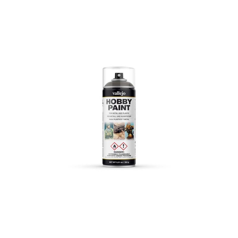 Apprêt aérosol Vallejo 400 ml : gris champ allemand