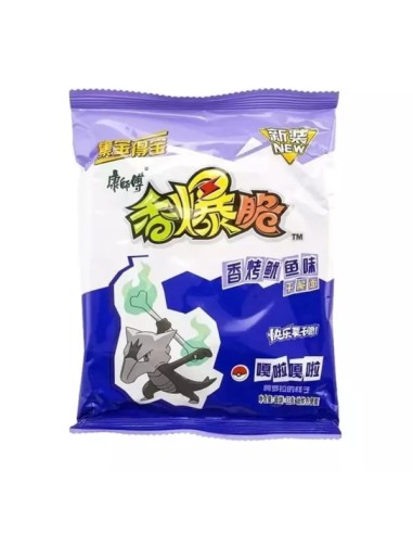 Snack Trigo Crujiente POKEMON Sabor Calamar Asado Master Kong 33 g – Collection