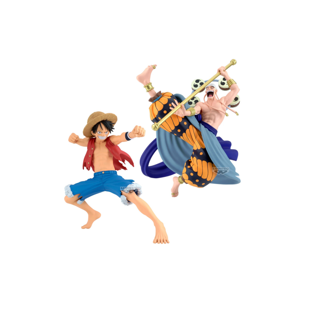 One Piece Cross Posing Figurine Luffy et Enel Set