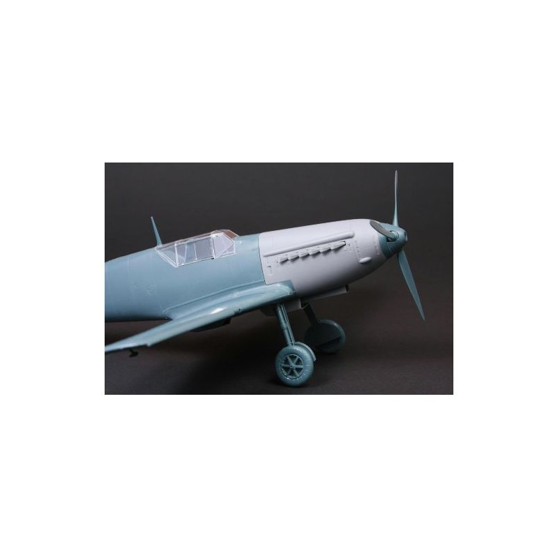 Hispano Me-109E 'Flying Testbed HS-89-12Z Resin + Decals (conçu pour être utilisé avec les kits Eduard) [Messerschmitt Bf-109E-3
