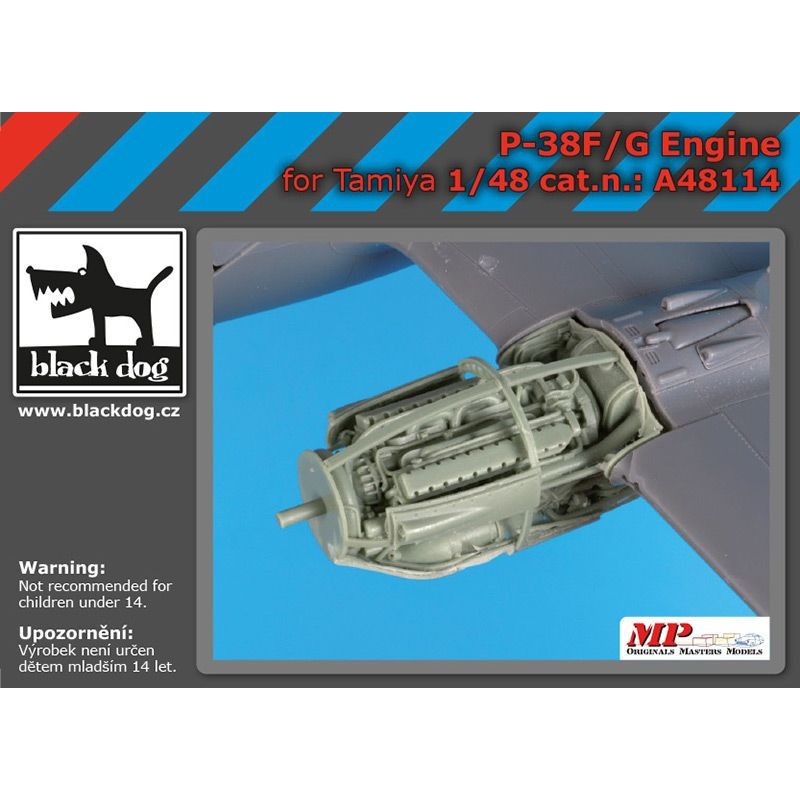 Moteur Lockheed P-38F/P-38G Lightning x 1 (conçu pour être utilisé avec les kits Tamiya