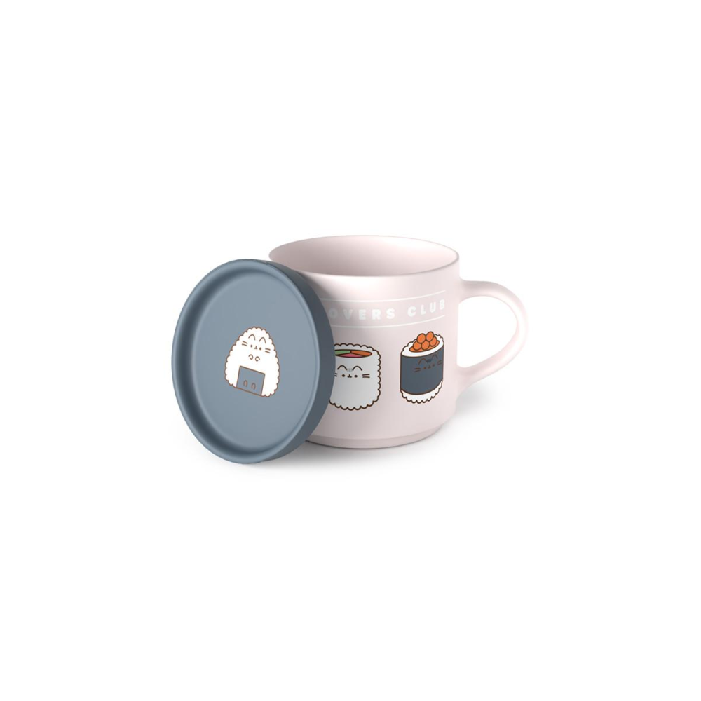 PUSHEEN - Sushi Lover - Set de Mug 420ml + dessous de Tassse