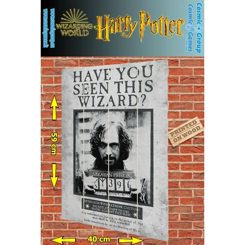 HARRY POTTER SIRIUS WANTED impression bois
