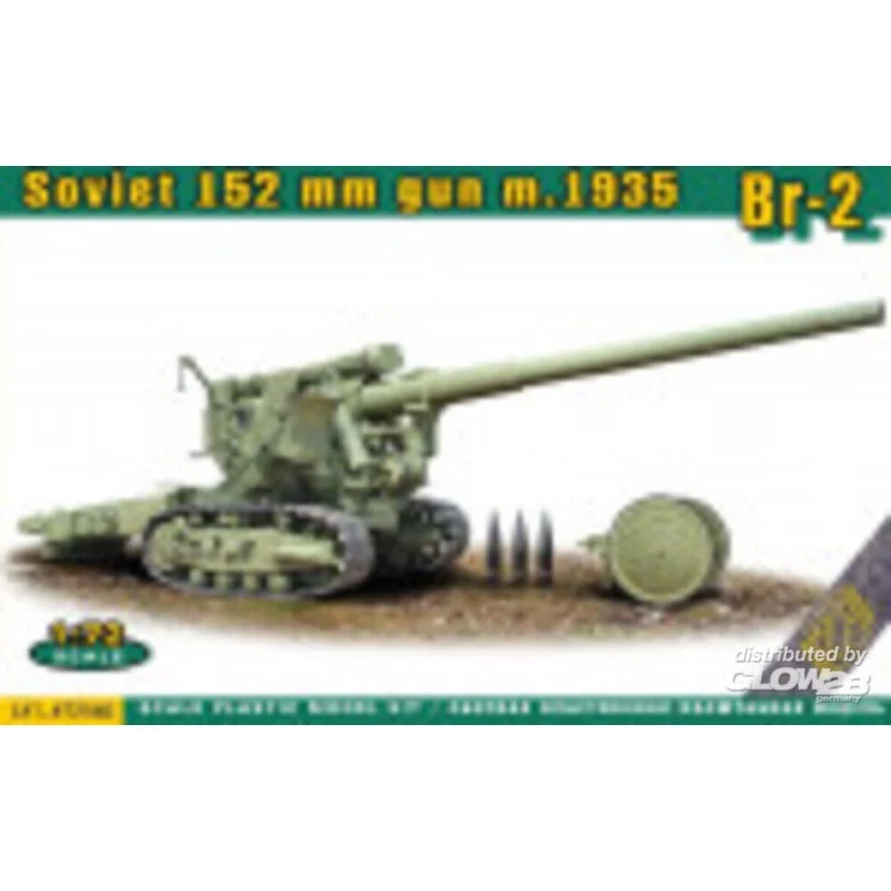 Maquette BR-2 canon lourd soviétique de 152 mm m.1935
