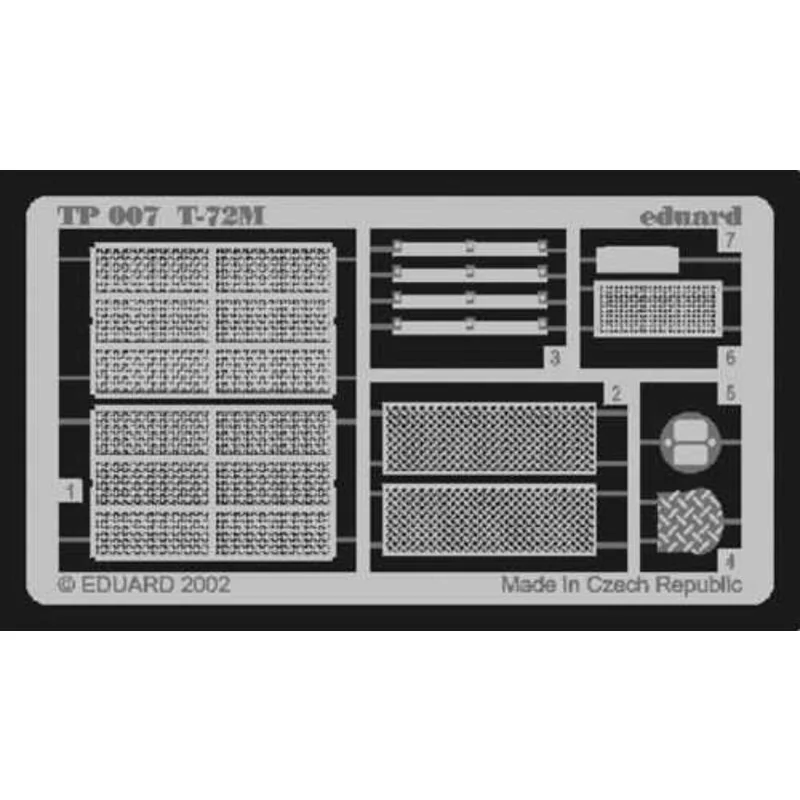 Accessoire Grilles de T-72M (pour maquettes Tamiya)