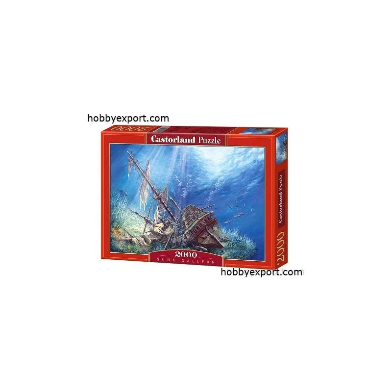 Castorland puzzles galion coulé 2000 pièces 92 x 68 cm