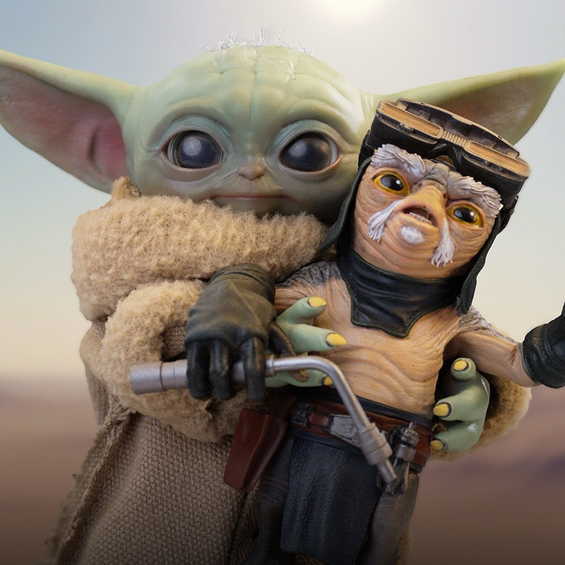 THE MANDALORIAN & GROGU Grogu No Squeezy Grogu Collection Iron Studios – Statue
