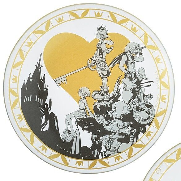 Assiette Verre 14 cm Sora Riku Kairi Donald Duck Goofy Ichiban Kuji Linking Hearts – Kingdom Hearts