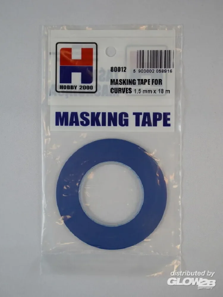 Ruban de masquage pour courbes 1,5 mm x 18 m