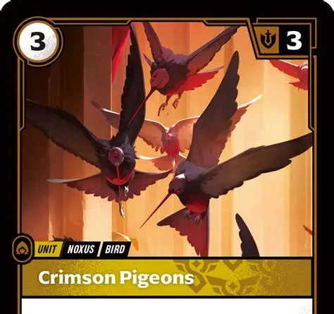 Riftbound - Carte Pigeons écarlates Déchaînement FR