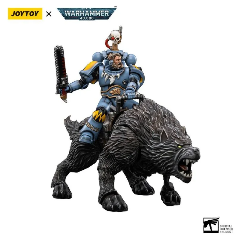 Warhammer 40k figurine 1/18 Space Wolves Thunderwolf Cavalry Frode