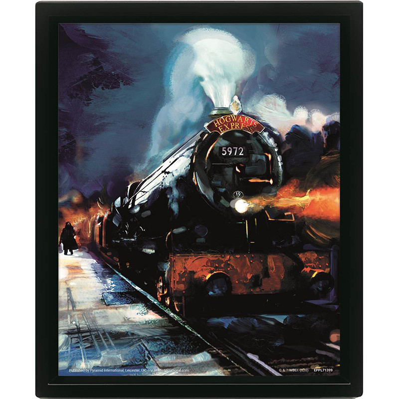 HARRY POTTER Cadre 3D Lenticulaire Hogwarts Express Pyramid – Collection