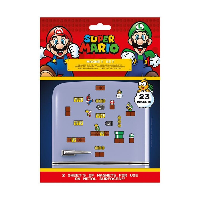Super Mario pack aimants Mushroom Kingdom