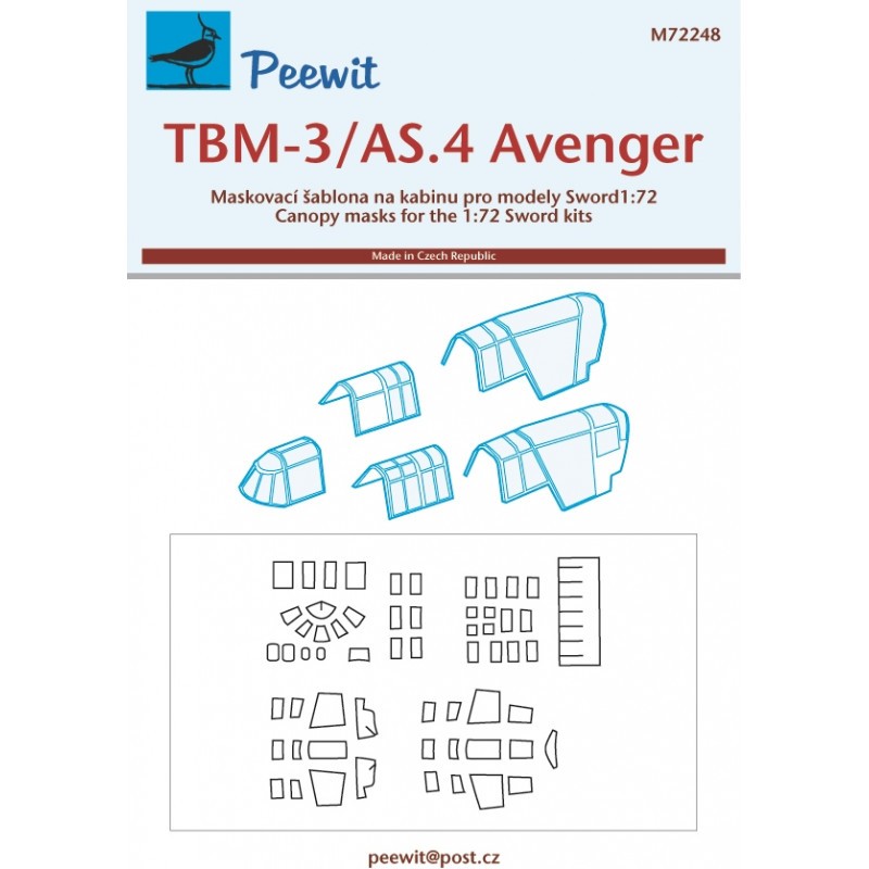 Accessoire Grumman TBM-3S/AS.4 Avenger (conçu pour être utilisé avec les kits Sword)