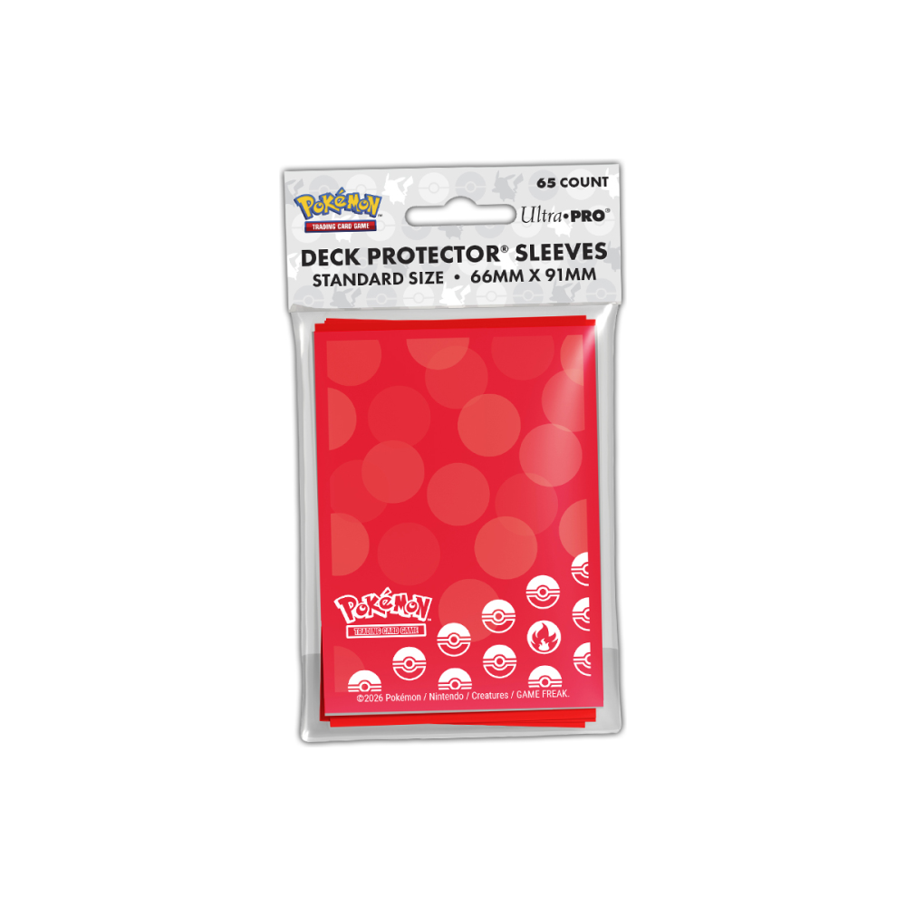 Pokemon Ultrapro Deck Protector Sleeves Energy 1 Fire Paquet De 65pcs