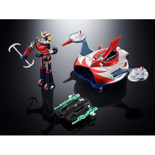 Goldorak Ufo Robo Grendizer figurine Poppy Diecast Soul of Chogokin Grendizer & UFO Spazer Deluxe 14 cm - BANDAI