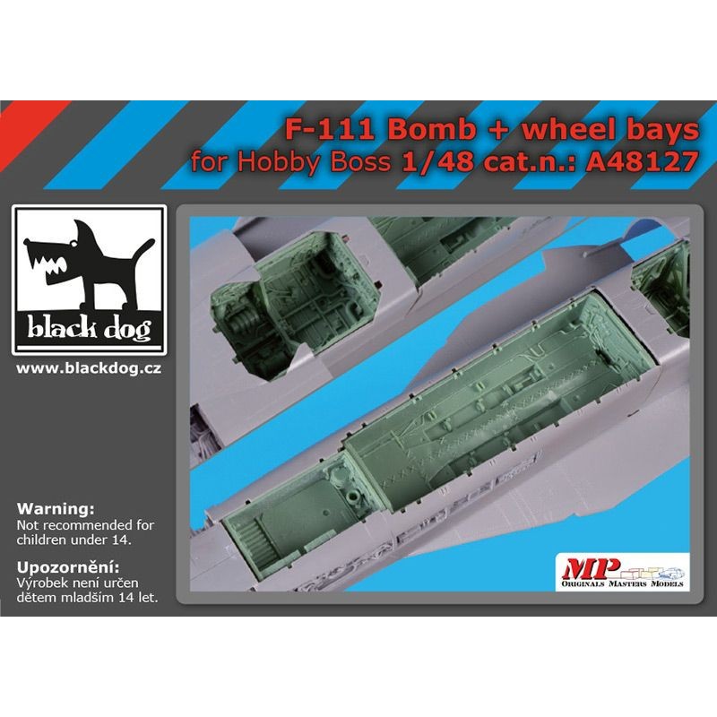 Bombe General-Dynamics F-111 + baie de roue (conçue pour être utilisée avec les kits Hobby Boss) [F-111A F-111C F-111D]