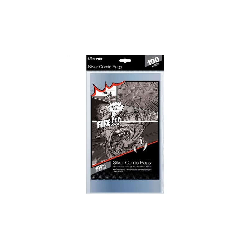 Maquette COMIC BAGS - Silver Age Size 18.4cm X 26.5cm (100ct) x1