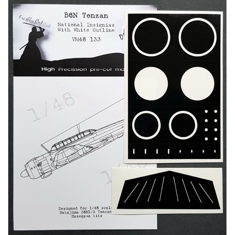 Accessoire B6N Tenzan Nat. ins. (conçu pour être utilisé avec les kits Hasegawa)