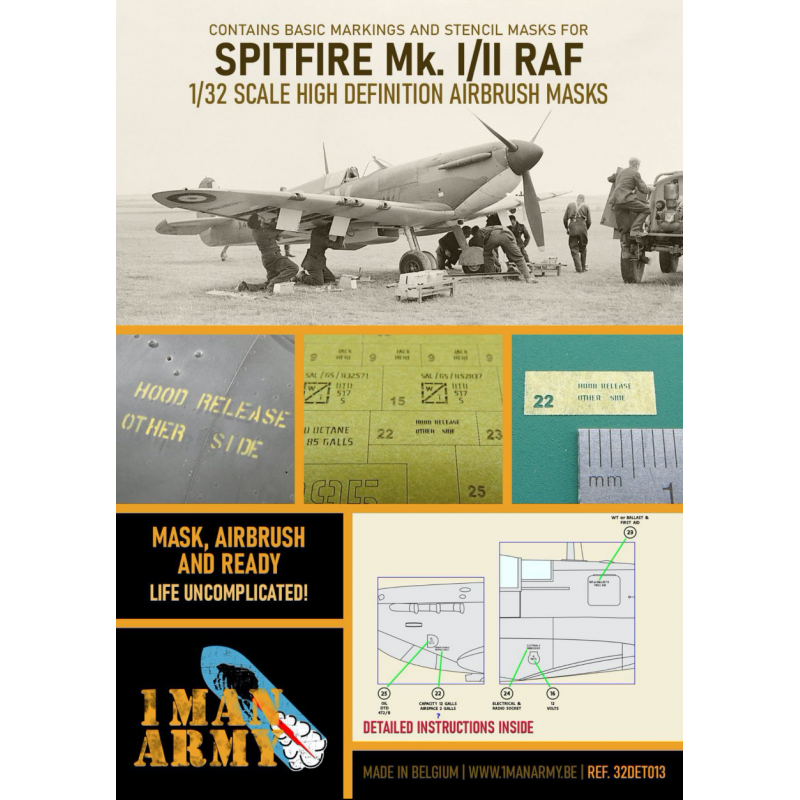 Accessoire Supermarine Spitfire Mk.I/Mk.II RAF 1941/42