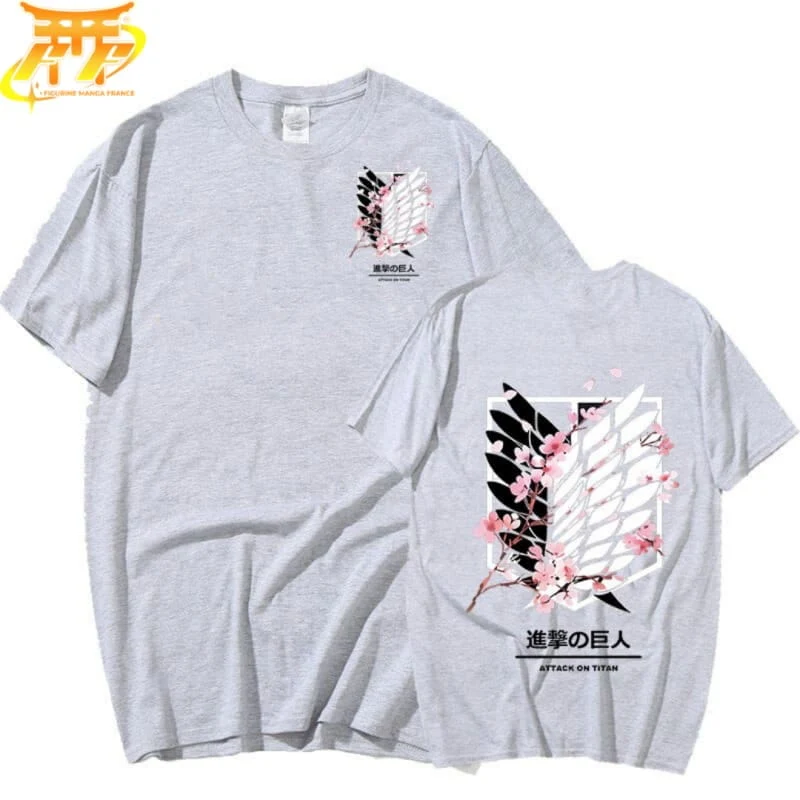 T-Shirt Gris Bataillon d'Exploration - Attaque des Titans™
