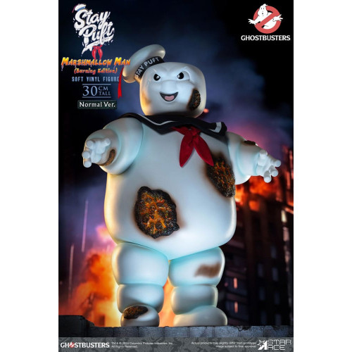 Ghostbusters Figurine Soft Vinyl Stay Puft Marshmallow Burning Edition Normal Version 30 cm - STAR ACE