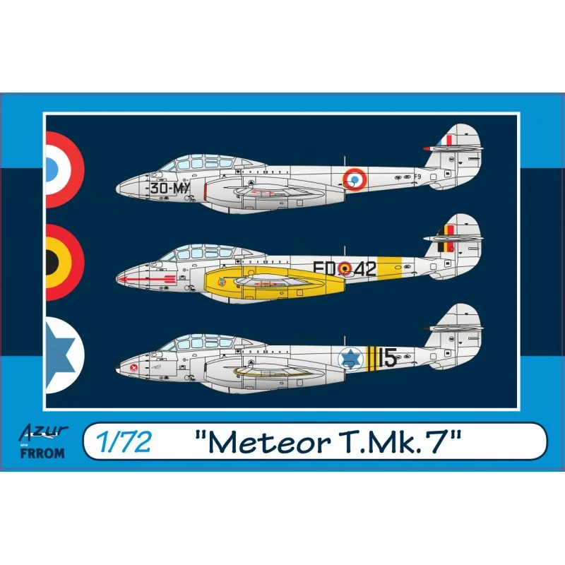 Maquette Gloster Meteor T Mk.7 avec décalcomanies pour Israël