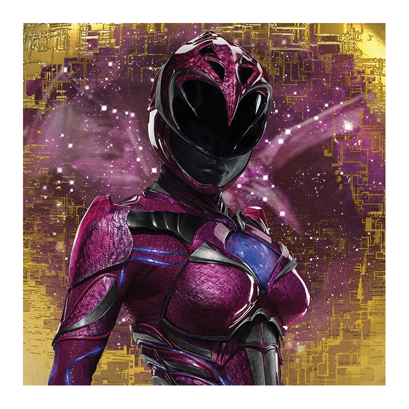 POWER RANGERS MOVIE - Canvas 40X40 '18mm' - Pink Ranger Pose