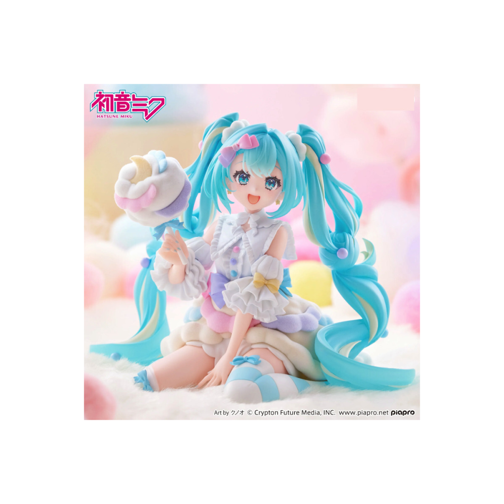 Hatsune Miku Melffy Figurine Miku Cotton Candy Version