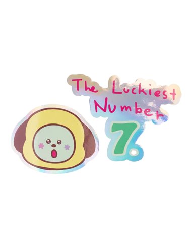 Pack 2 Pegatinas Vinilo Bt21 the Journey Chimmy – Manga