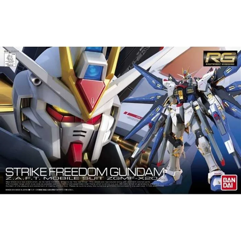 Gunpla Gundam SEED RG Gundam Strike Freedom ZGMF-X20a 1/144