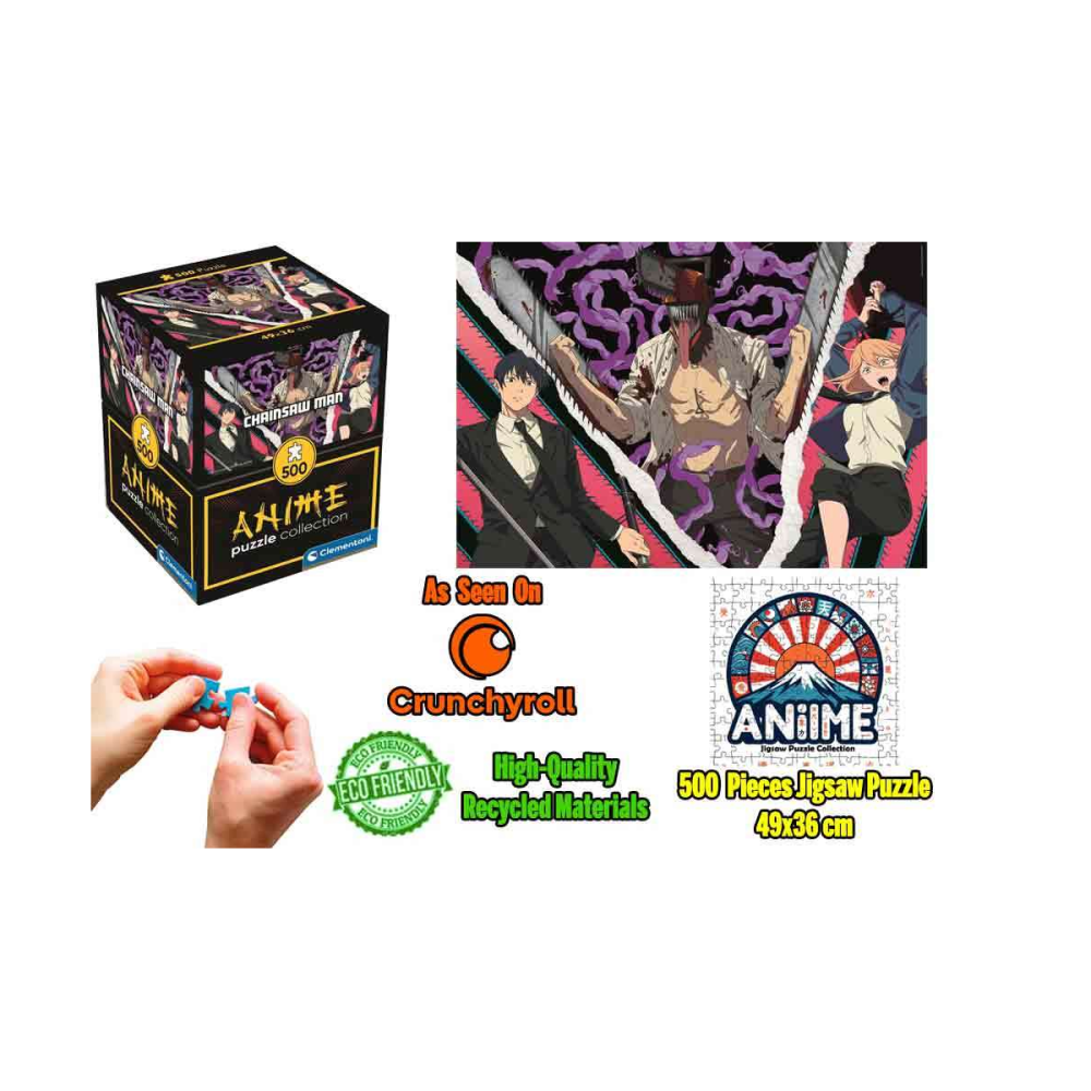 Anime Puzzle Collection - Cube500 - Chainsaw Man: Trio - Jigsaw Puzzle 500 Pcs