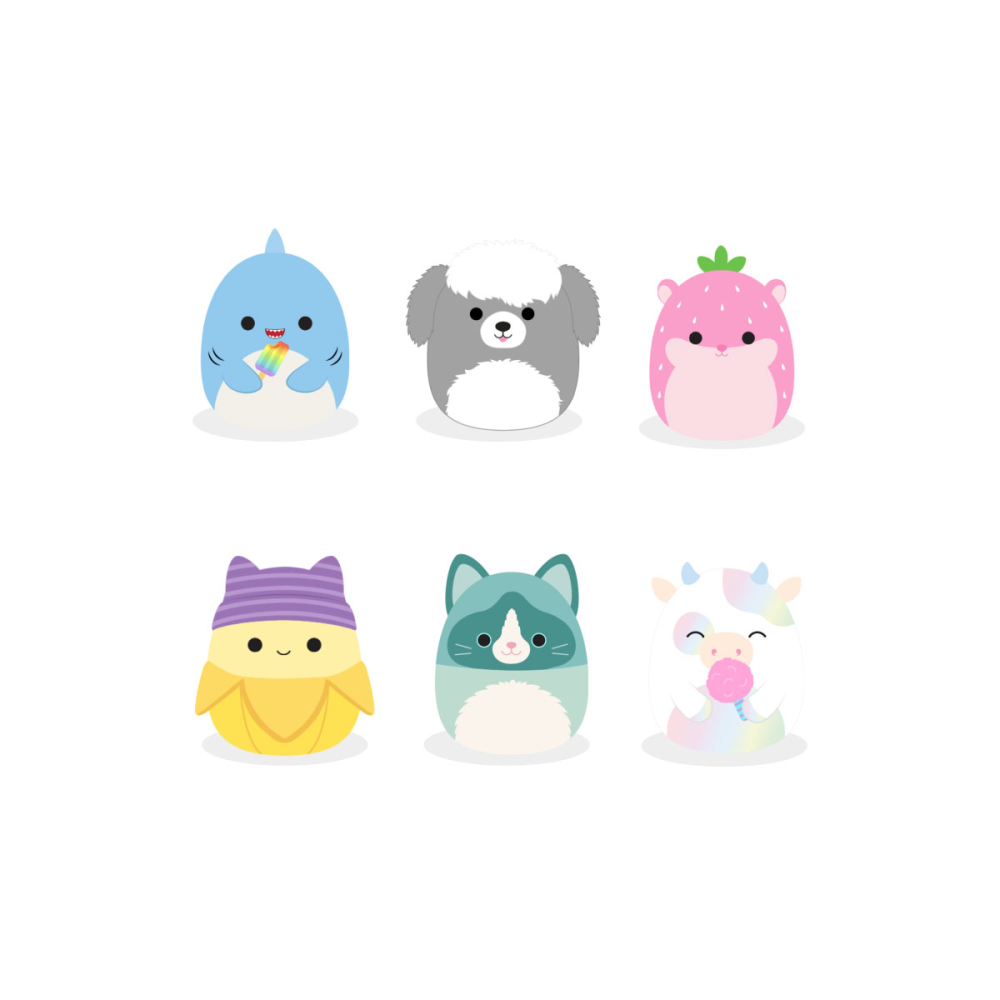 Squishmallows Little Clip On Plush 8,5cm Asst 9pcs