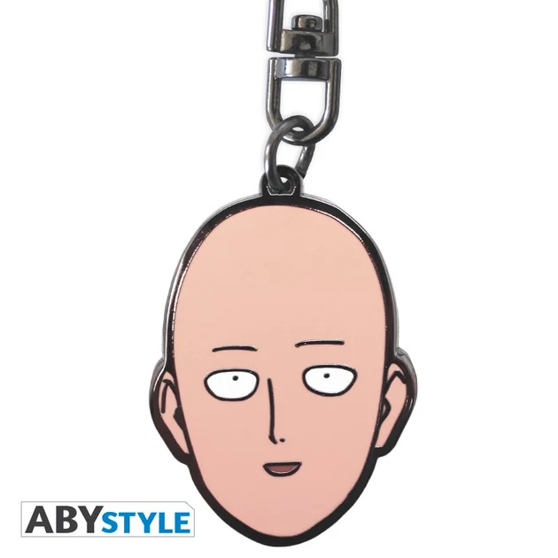 One Punch Man - Porte-clés Métal - Tête Saitama