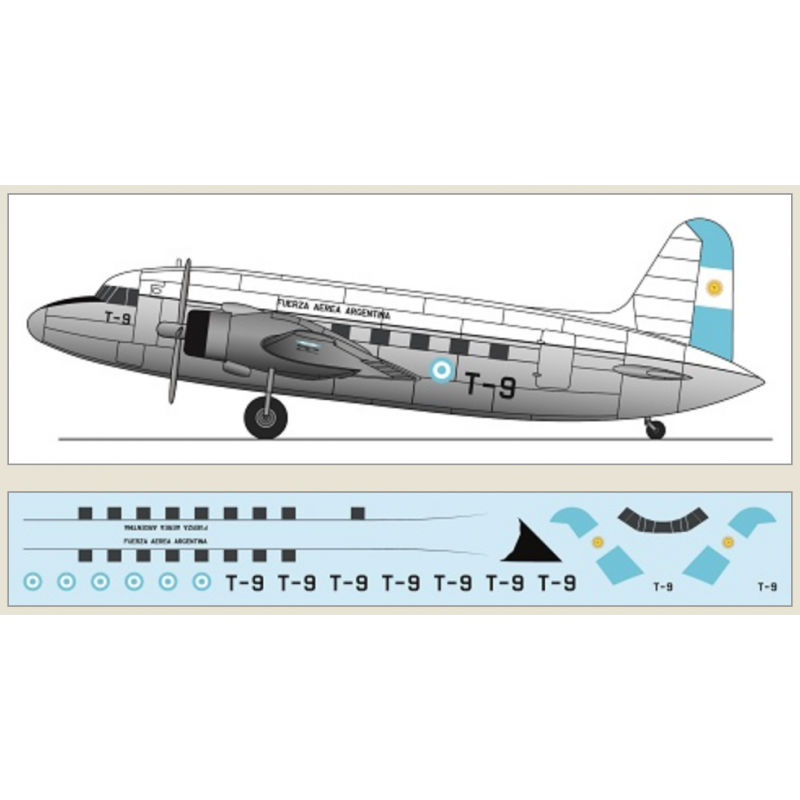 Maquette Vickers Viking Fuerza Aérea Argentine (autocollants laser)