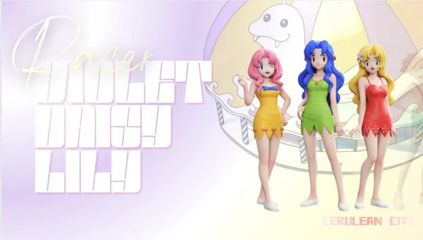 [PREORDER] 1/20 Scale World Figure [RACER] – Daisy & Violet & Lily