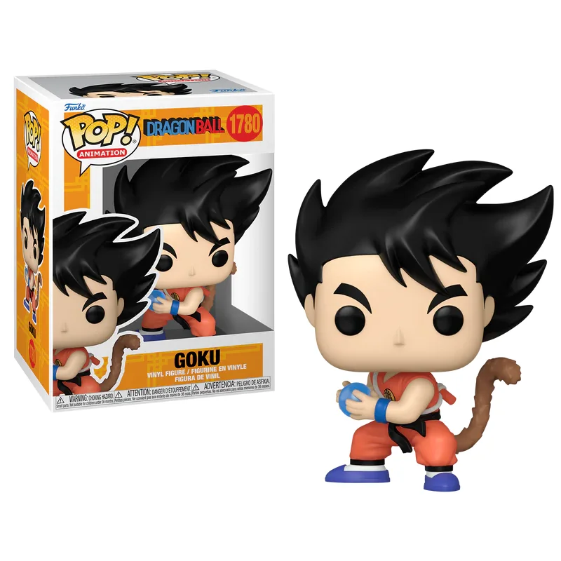 Figurine Pop DRAGON BALL - POP Animation N° 1780 - Goku avec Queue (Kamehameha)