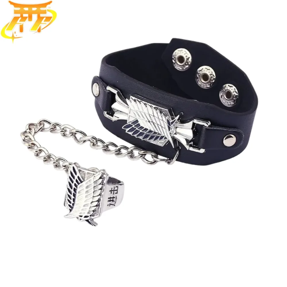 Bracelet + Bague "Bataillon D’Exploration" - Attaque Des Titans™