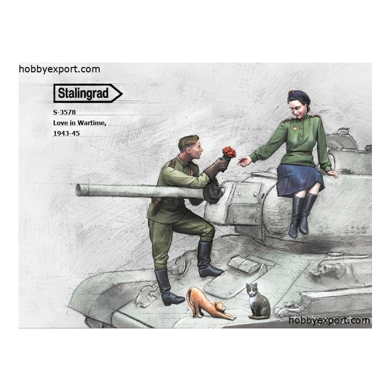 Figurines L'amour en temps de guerre