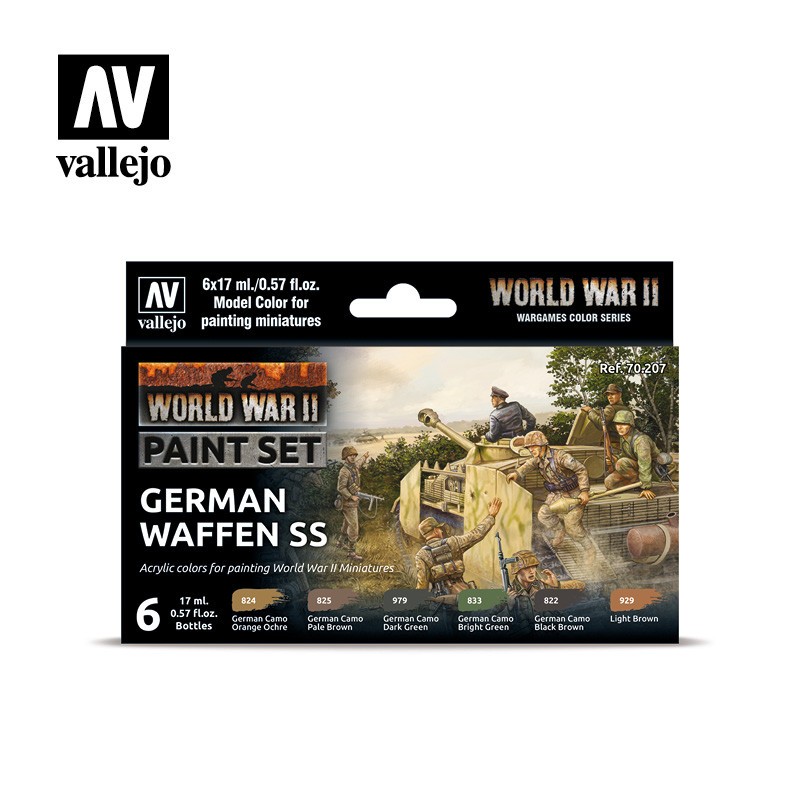 Peinture Set de couleurs allemandes waffen ss 70207