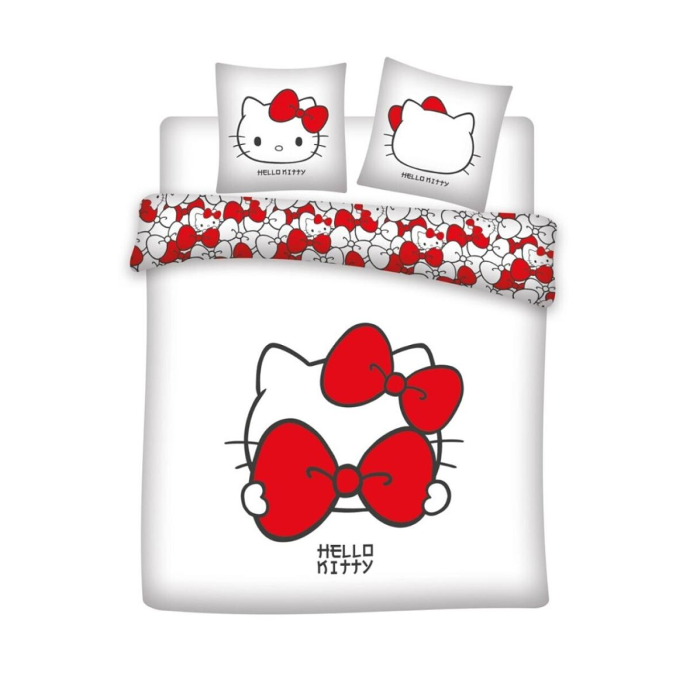 SANRIO - Parure de lit 240x220cm + 2x65x65cm - Hello Kitty