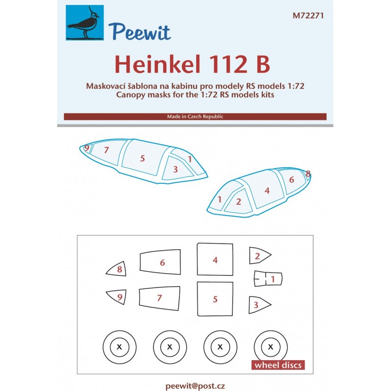 Accessoire Heinkel He-112B (conçu pour être utilisé avec les kits RS Models)